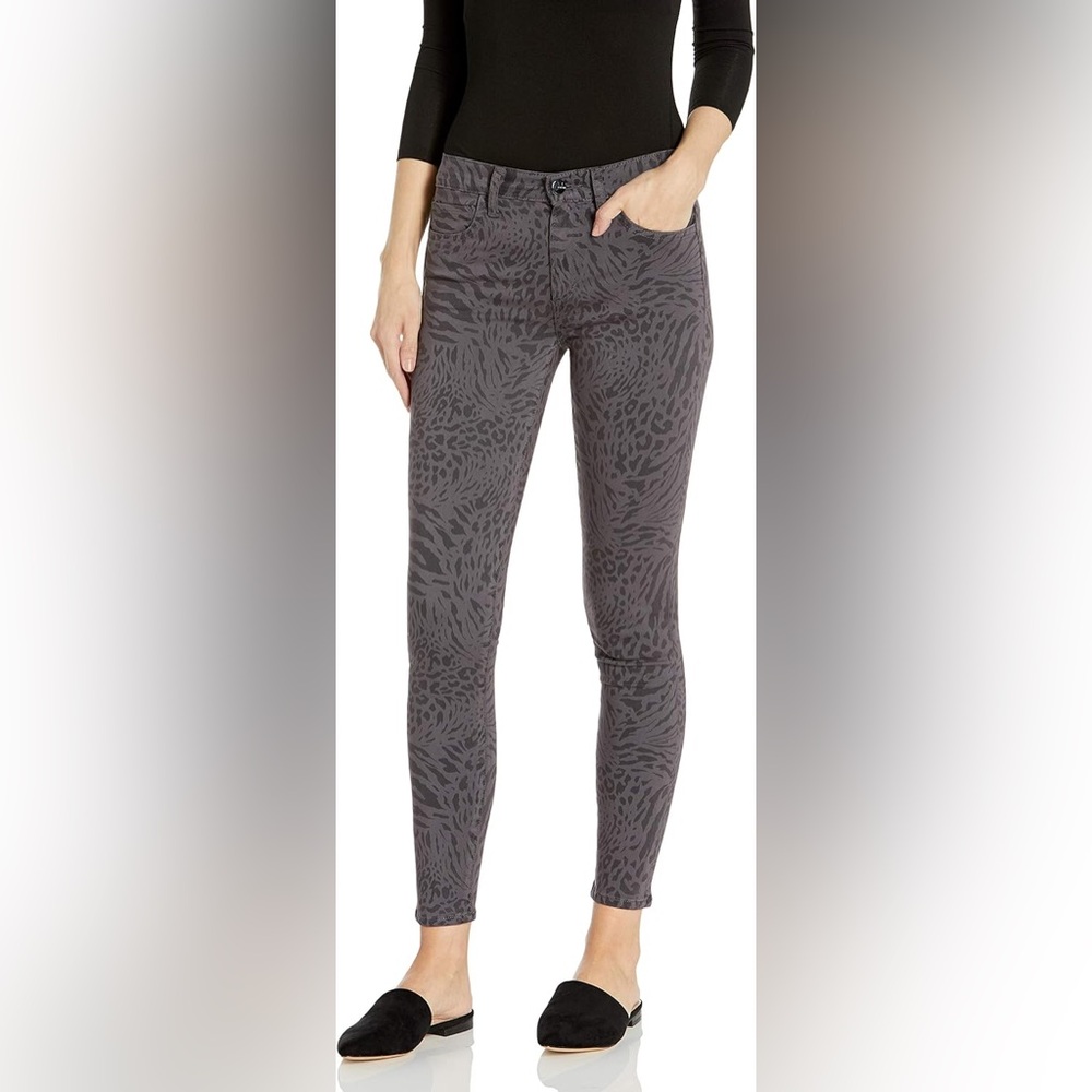 Joe Jeans Icon Gray Animal Print Skinny Jeans BNWT Size 25